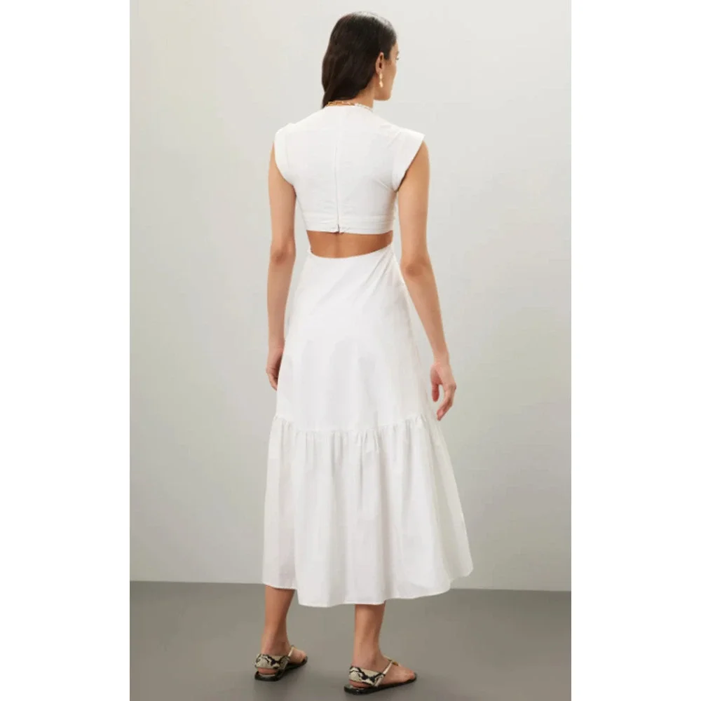 A.L.C. Alexandria Midi Dress in White - Size 4